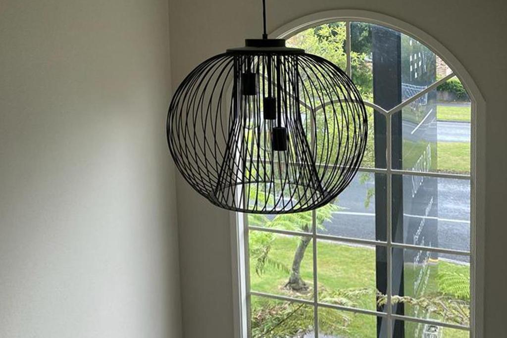 ซิลเวอร์ เฟิร์น แอคคอมโมเดชั่น แอนด์ สปา Motel โรโตรัว ภายนอก รูปภาพ A pendant light